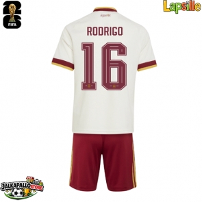 Espanja Rodri Hernandez #16 Vieraspaita Lapsille MM-kisat 2026 Lyhythihainen (+ shortsit)